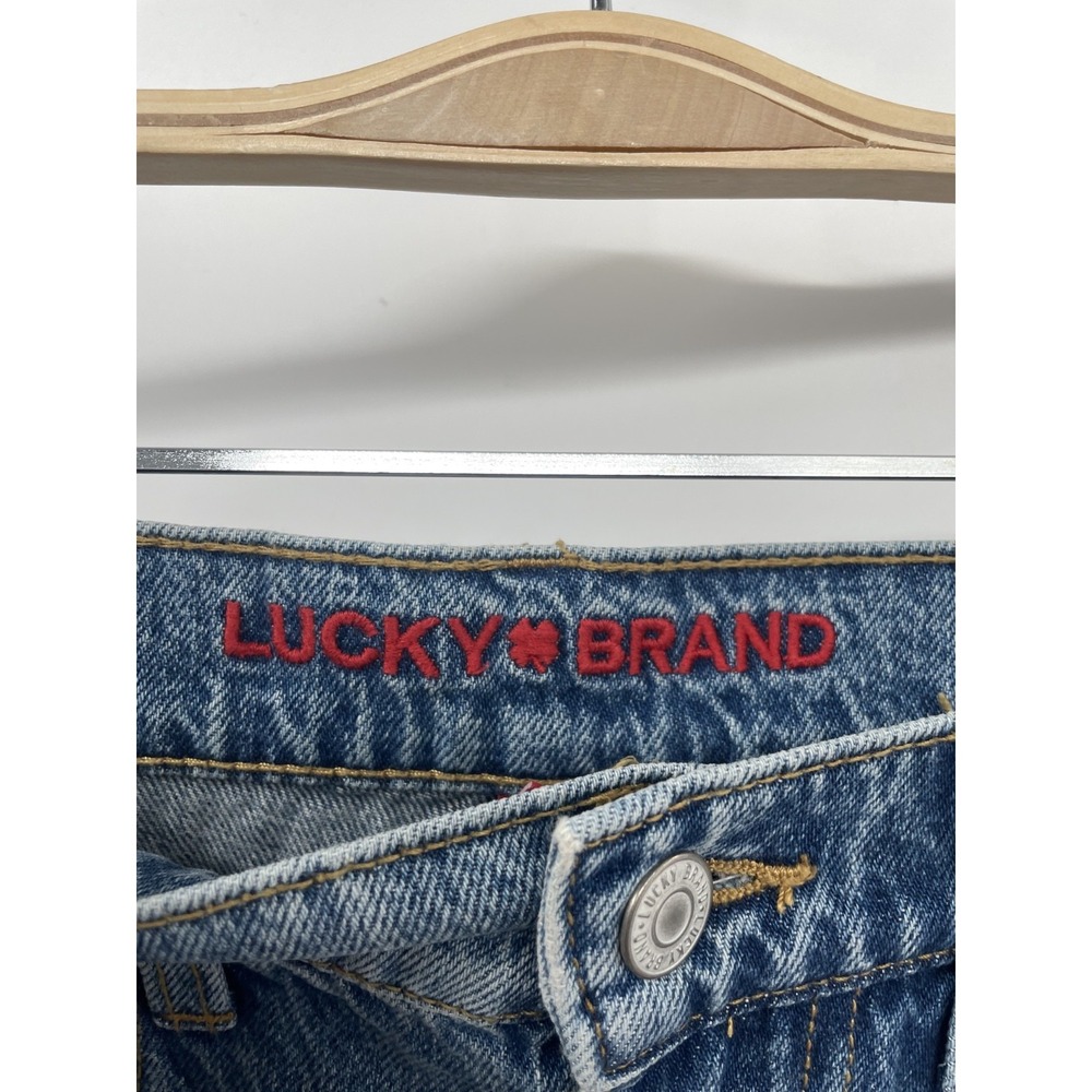 Lucky Brand Jeans Women's 6/28 Blue Denim Medium Wash Barrel Leg Streetwear NWT - Picture 14 of 16